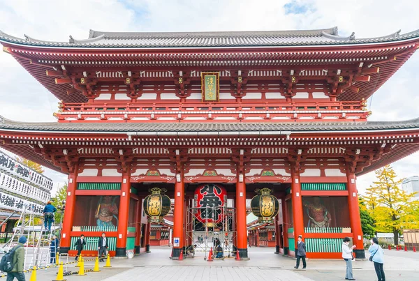 Bela Arquitetura no Templo Sensoji em torno da área de Asakusa em — Fotografia de Stock
