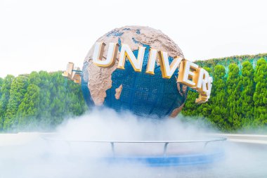 Osaka, Japonya - 21 Kasım 2016: temel tema park konumlar