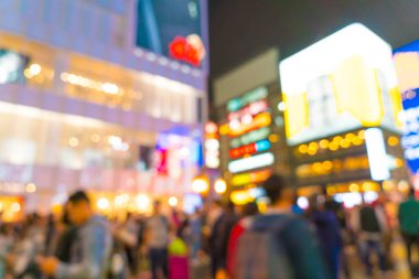 kalabalık insanlar Osaka street Market bulanıklık 