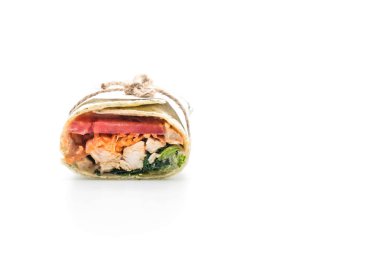 tavuk ve ıspanak salatası rulo sarma