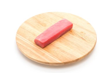 ahşap tahta üzerinde Taze orkinos