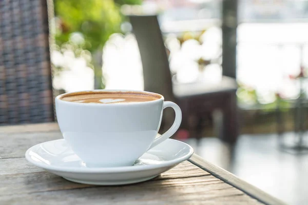 Heißer Latte-Kaffee — Stockfoto