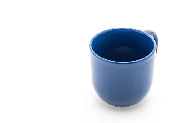 Blauer Keramikbecher — Stockfoto