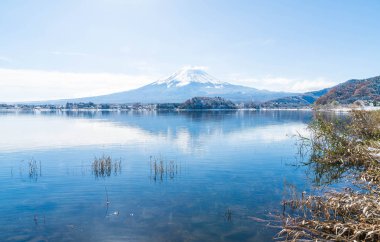 Dağ Fuji San Kawaguchiko Gölü.