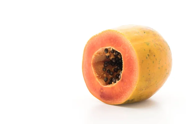 Fresh papaya on white — Stock Photo, Image