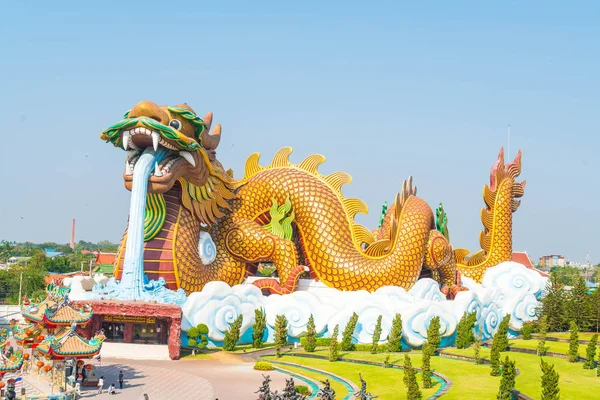 Красива архітектура дракон музеї в Suphanburi — стокове фото