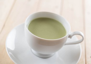 hot matcha latte