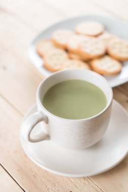 hot matcha latte