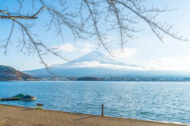 Dağ Fuji San Kawaguchiko Gölü.
