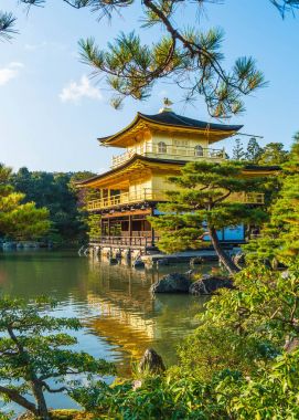 Kinkakuji Tapınağı (altın köşk güzel mimari)