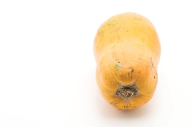 beyaz üzerine taze papaya