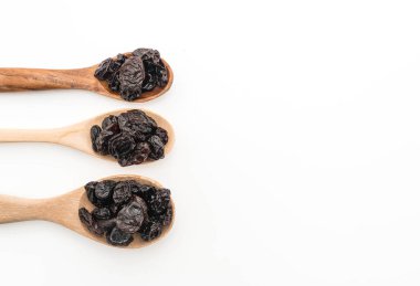 Beyaz üzerine siyah kuru üzüm