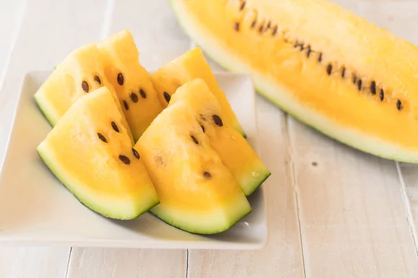 fresh yellow watermelon