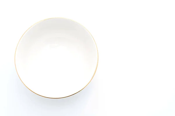 Empty bowl on white — Stock Photo, Image