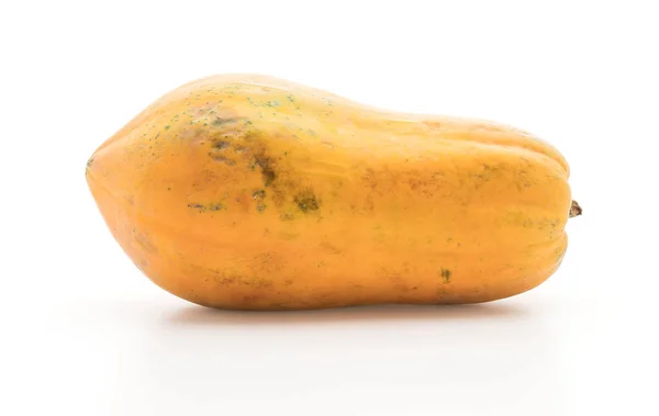 Świeża papaja na białym — Zdjęcie stockowe