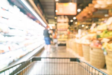 süpermarkette soyut bulanıklık