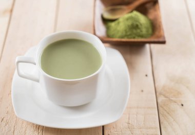 hot matcha latte