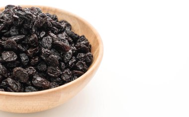 Beyaz üzerine siyah kuru üzüm