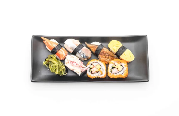 Roll a sushi és a maki — Stock Fotó