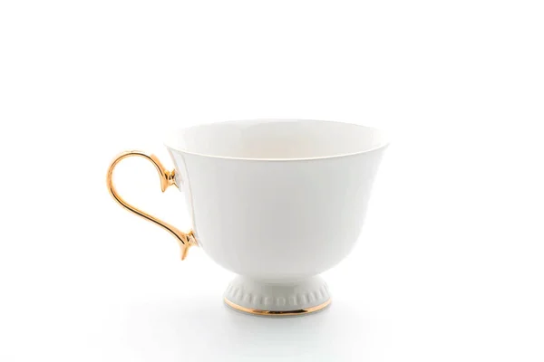 Luxury coffee cup on white — Stock Photo, Image