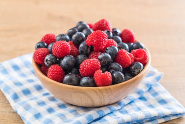 taze yaban mersini ve rasberry 