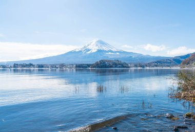 Dağ Fuji San Kawaguchiko Gölü.