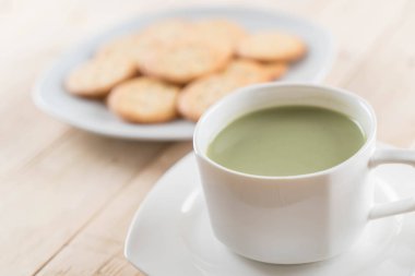 hot matcha latte
