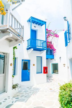 Santorini ve gree dış bina güzel mimari