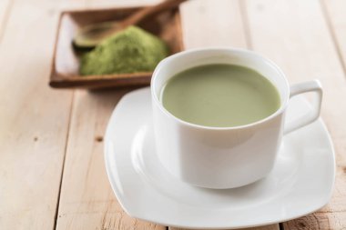 hot matcha latte