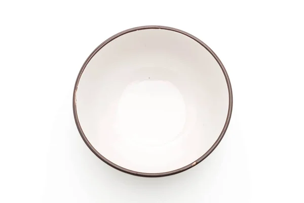 Empty bowl on white — Stock Photo, Image