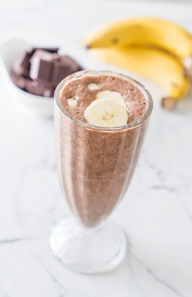 Stock image chocolate banana milkshake