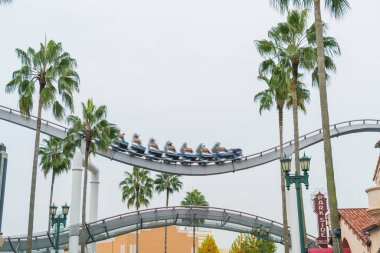 Osaka, Japonya - 21 Kasım 2016: temel tema park konumlar 