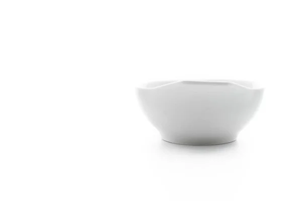 Biała ceramiczna miska — Zdjęcie stockowe