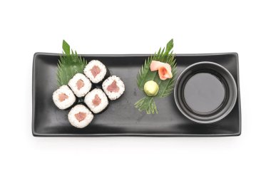  Red snapper maki sushi-Japon gıda tarzı