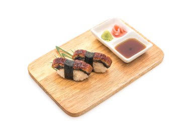 yılan balığı nigiri suşi - Japon gıda tarzı