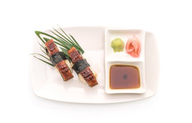 yılan balığı nigiri suşi - Japon gıda tarzı