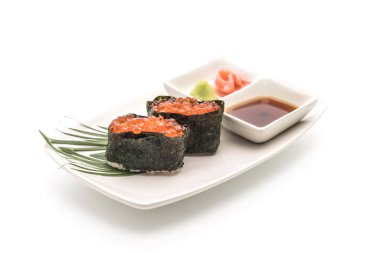 Somon Karaca nigiri suşi - Japon gıda tarzı