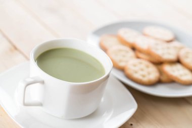 hot matcha latte