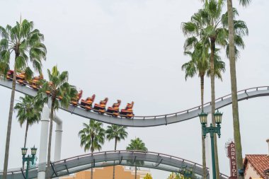 Osaka, Japonya - 21 Kasım 2016: temel tema park konumlar 