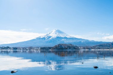 Dağ Fuji San Kawaguchiko Gölü.
