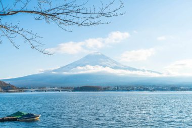 Dağ Fuji San Kawaguchiko Gölü.