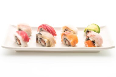 karışık suşi roll - Japon gıda tarzı