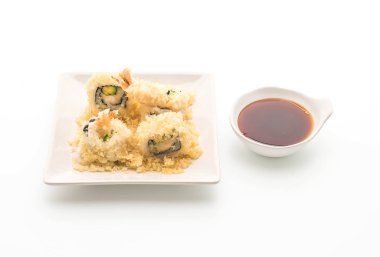 tempura karides suşi roll - Japon gıda tarzı