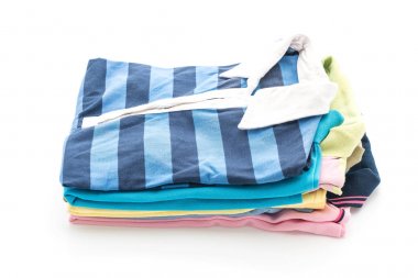 giyim üzerine beyaz yığınları 