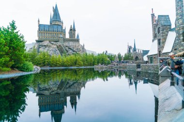 Osaka, Japonya - 21 Kasım 2016: Harry Potter ve büyücü dünya