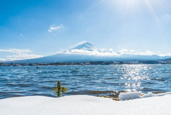 Dağ Fuji San Kawaguchiko Gölü.