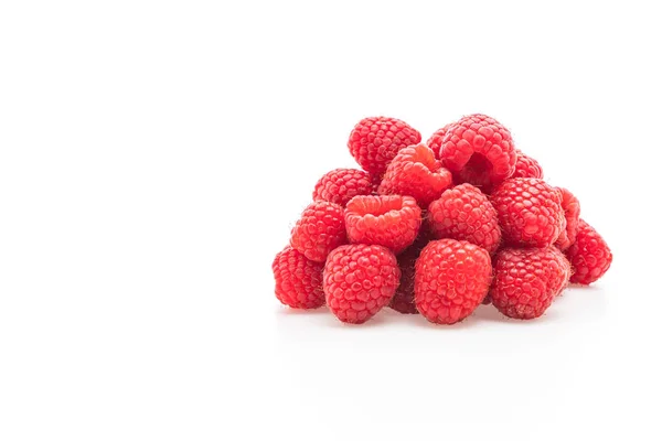 화이트에 신선한 rasberry — 스톡 사진