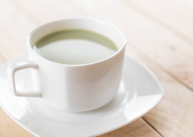 hot matcha latte