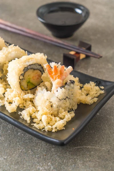 Tempura karides suşi roll — Stok fotoğraf