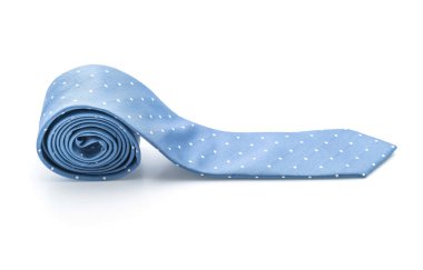 Beyaz güzel mavi kravat